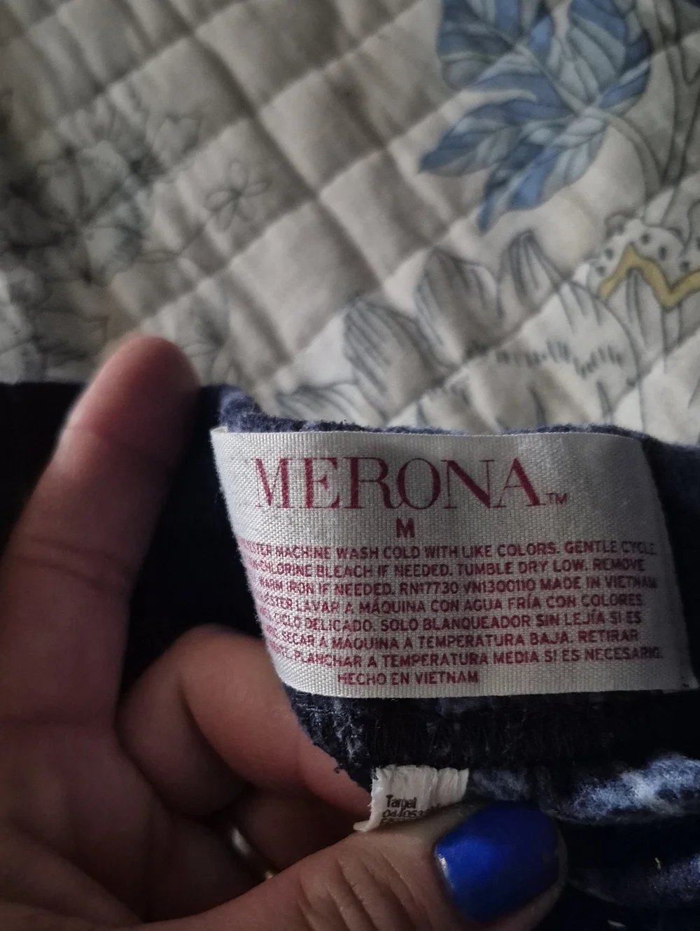 Merona Navy Plaid Fleece Jogger Pants